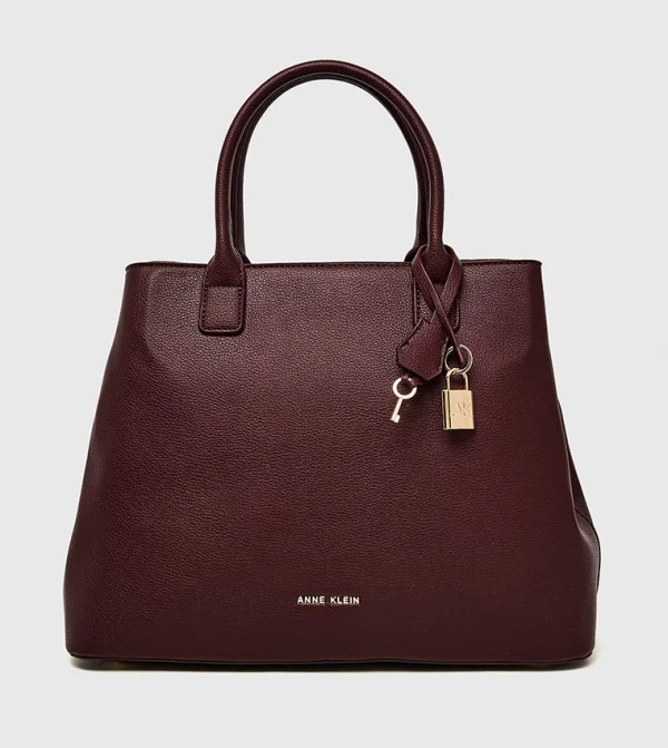 ANNE KLEIN Anne Klein Textured Zippered Satchel Bag